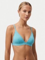 Calvin Klein Swimwear Góra od bikini LV00Q61208 Niebieski. Niebieskie bikini Calvin Klein Swimwear, bez wzorów, z syntetyku. Za 249.99 zł.