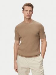 JOOP! Jeans Sweter Sandero 30101597 Beżowy jasny Regular Fit. Brązowe swetry męskie JOOP! Jeans, m, bez wzorów, z bawełny, bez kołnierzyka, bez ramiączek. Za 356.99 zł.