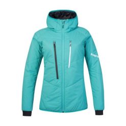 Damska kurtka z kapturem Hannah Gabby II. Niebieskie kurtki sportowe damskie Hannah, s, bez wzorów, z materiału, bez ramiączek, z kapturem, narciarskie, primaloft. Za 531.29 zł.