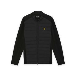 Kurtka hybrydowa Lyle & Scott. Czarne kurtki męskie LYLE AND SCOTT, l, bez wzorów, z materiału, bez kaptura. Za 711.60 zł.