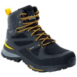 Buty trekkingowe męskie Jack Wolfskin Force Striker Texapore Mid. Czarne buty zimowe męskie Jack Wolfskin, bez wzorów, z gumy, za kostkę, bez obcasa, bez zapięcia. Za 707.00 zł.