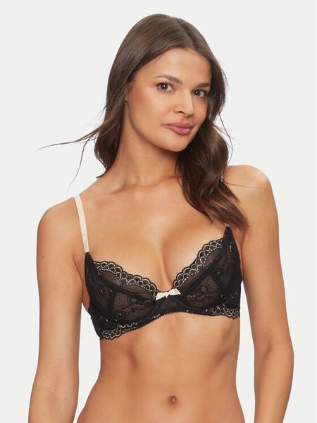 Gossard Biustonosz z fiszbiną Superboost Lace 7725 Czarny. Czarne biustonosze Gossard, bez wzorów, z syntetyku. Za 139.99 zł.