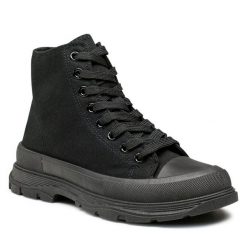 Trampki Jenny Fairy. Czarne trampki i tenisówki damskie Jenny Fairy, bez wzorów, bez zapięcia. Za 69.99 zł.