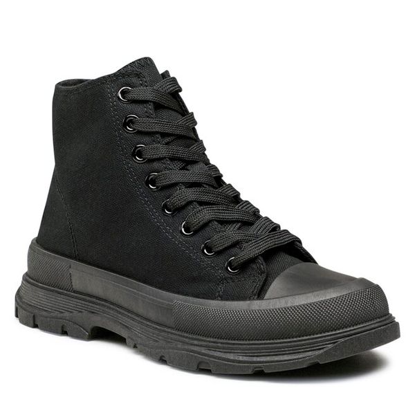 Trampki Jenny Fairy. Czarne trampki i tenisówki damskie Jenny Fairy, bez wzorów, bez zapięcia. Za 69.99 zł.