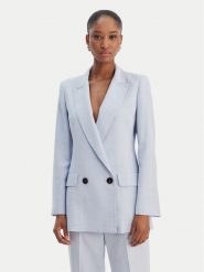 Marella Marynarka Canzone 2613041151 Błękitny Regular Fit. Niebieskie marynarki i żakiety damskie Marella, bez wzorów, z syntetyku, bez kołnierzyka, bez ramiączek. Za 1,249.00 zł.