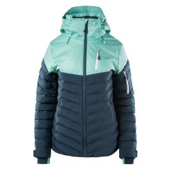 Kurtka narciarska damska Elbrus Estella W - zielona, Rozmiar M. Zielone kurtki sportowe damskie ELBRUS, na zimę, m, bez wzorów, z materiału, bez ramiączek, bez kaptura, narciarskie, primaloft. Za 579.99 zł.
