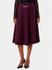 Rinascimento Spódnica trapezowa CFC0126216003 Bordowy Regular Fit. Czerwone spódnice damskie Rinascimento, l, bez wzorów, z syntetyku, trapezowe. Za 469.99 zł.