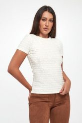 T-shirt damski logowany DKNY. T-shirty damskie DKNY, l, bez wzorów, bez kołnierzyka, bez ramiączek. Za 259.00 zł.
