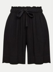 Deha Bermudy A00637 Czarny Regular Fit. Czarne szorty damskie Deha, bez wzorów, z materiału. Za 509.99 zł.
