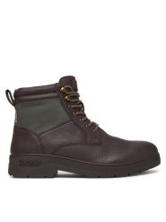 Barbour Trzewiki Eslington MFO0853BK91 Brązowy ciemny. Brązowe botki męskie Barbour, bez wzorów, ze skóry, bez obcasa, bez zapięcia. Za 1,099.00 zł.