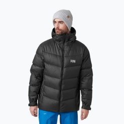 Kurtka puchowa męska Helly Hansen Verglas Icefall Down. Czarne kurtki męskie Helly Hansen, m, bez wzorów, z puchu, sportowe, bez kaptura. Za 799.99 zł.