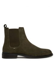Tommy Hilfiger Sztyblety Corporate FM0FM05580 Khaki. Brązowe botki męskie Tommy Hilfiger, bez wzorów, ze skóry, bez obcasa, bez zapięcia. Za 489.99 zł.