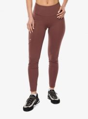 Legginsy damskie Ortovox All mountain Tights. Brązowe legginsy damskie ORTOVOX, bez wzorów, z elastanu. Za 390.49 zł.