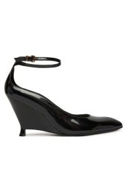 PINKO Czółenka Gwen 05 SD0643P050 Czarny. Czarne czółenka damskie Pinko, bez wzorów, ze skóry, bez obcasa, bez zapięcia. Za 1,179.00 zł.