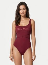 Max Mara Beachwear Strój kąpielowy Carisma 2616831229 Bordowy. Czerwone stroje kąpielowe damskie Max Mara Beachwear, bez wzorów, z syntetyku. Za 899.99 zł.