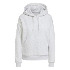 Bluza damska adidas Essentials Small Logo Feel Cozy. Szare bluzy damskie Adidas, l, bez wzorów, z bawełny, klasyczne, bez ramiączek, bez kaptura. Za 166.99 zł.