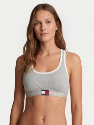 Tommy Hilfiger Biustonosz top UW0UW06270 Szary jasny. Szare biustonosze Tommy Hilfiger, xl, bez wzorów, z bawełny, bez kołnierzyka, bez ramiączek. Za 149.99 zł.