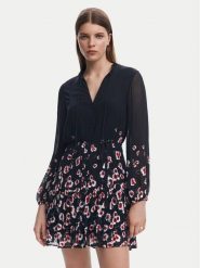 Desigual Sukienka koszulowa 25SWVW31 Czarny Regular Fit. Czarne sukienki damskie Desigual, s, bez wzorów, z wiskozy, bez kołnierzyka, bez ramiączek, koszulowe. Za 219.99 zł.