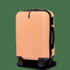 Walizka KABINOWA WINGS SWAN 20" PEACH. Brązowe walizki damskie Wings, bez wzorów, z materiału. Za 125.93 zł.