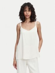 ACCESS FASHION Top 63-2221-875 Kremowy Regular Fit. Białe topy damskie ACCESS FASHION, s, bez wzorów, z wiskozy, bez kołnierzyka, bez ramiączek. Za 289.99 zł.