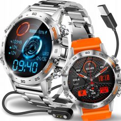 ZEGAREK SMARTWATCH MĘSKI Z CIŚNIENIOMIERZEM ROZMOWY DWA PASKI MENU POLSKIE. Zegarki męskie JG Smart, bez wzorów. Za 219.99 zł.
