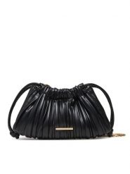 Calvin Klein Torebka Drawstring Plisse Conv Mini Cb P LV04F3077G Czarny. Czarne torebki do ręki damskie Calvin Klein, bez wzorów, ze skóry, bez dodatków. Za 269.99 zł.