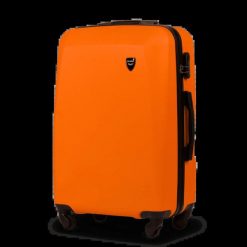 WALIZKA ŚREDNIA WINGS PLOVER 24" ORANGE. Brązowe walizki damskie Wings, bez wzorów, z materiału, średnie. Za 129.90 zł.