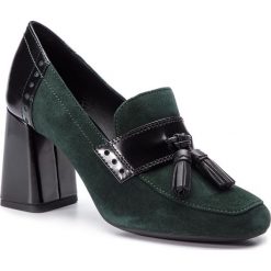 Półbuty GEOX - D Seylise H. G D84BCG 02148 C3242 DK Forest/Black. Zielone półbuty damskie Geox, z aplikacjami, z materiału, eleganckie, bez obcasa, na obcasie, bez zapięcia. Za 589.00 zł.
