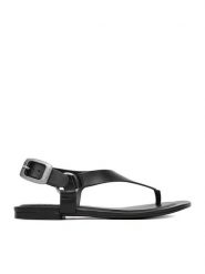 G-Star Raw Sandały EO-ELLIS-01 Czarny. Czarne sandały damskie G-Star Raw, bez wzorów, ze skóry, bez obcasa, na płaskiej podeszwie, bez zapięcia. Za 279.99 zł.