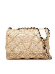 Guess Torebka Giully II Mini HWQW96 73740 Złoty. Żółte torebki do ręki damskie Guess, z aplikacjami, z syntetyku, bez dodatków. Za 299.99 zł.