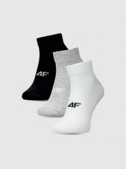 4F Skarpetki casual za kostkę (3-pack) damskie - multikolor 35-38. Skarpetki damskie 4F, bez wzorów, z bawełny. Za 49.99 zł.