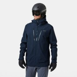 Długa kurtka narciarska Helly Hansen Alpha. Niebieskie kurtki sportowe męskie Helly Hansen, na zimę, m, bez wzorów, bez kaptura, narciarskie. W wyprzedaży za 2,048.00 zł.