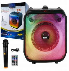 Mocny Głośnik Boombox Bluetooth Usb Sd Aux Radio Mikrofon Przenośny Karaoke. Głośniki przenośne Ravo. Za 287.38 zł.