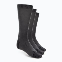 Skarpety Jack Wolfskin Urban Merino CL C. Szare skarpetki damskie Jack Wolfskin, bez wzorów, z elastanu. Za 119.99 zł.