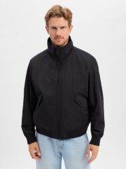 BOSS Orange kurtka bomberka Mężczyźni czarny, 48. Czarne kurtki męskie BOSS Orange, m, bez wzorów, bez kaptura. Za 1,849.95 zł.