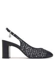 MICHAEL Michael Kors Botki Piper Flex Sling Pump 40F6PIMP1D Czarny. Czarne botki damskie MICHAEL Michael Kors, bez wzorów, z materiału, bez obcasa, na słupku, bez zapięcia. Za 719.99 zł.