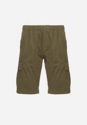 Ciemnozielone Szorty Cargo z Bawełny Vikiitori. Zielone szorty męskie Born2be, bez wzorów, z bawełny, eleganckie. Za 74.99 zł.
