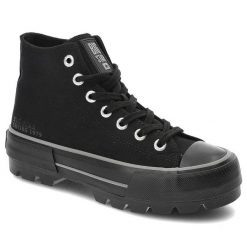 Czarne Trampki Big Star Damskie Wygodne Obuwie. Czarne trampki i tenisówki damskie BIG STAR, bez wzorów, bez zapięcia. Za 129.00 zł.