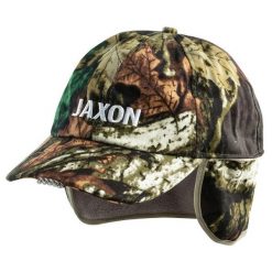 Czapka z latarką w daszku UJ-CZX02B. Brązowe czapki damskie Jaxon, bez wzorów. Za 59.99 zł.