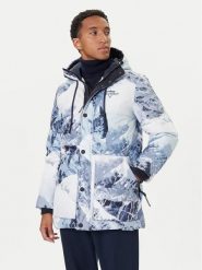 Guess Kurtka puchowa M5BL0O W3282 Niebieski Regular Fit. Niebieskie kurtki męskie Guess, m, z aplikacjami, z puchu, bez kaptura. Za 1,395.00 zł.
