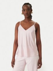 Rinascimento Top CFC0127685003 Różowy Regular Fit. Czerwone topy damskie Rinascimento, xs, bez wzorów, z syntetyku, bez kołnierzyka, bez ramiączek. Za 229.99 zł.