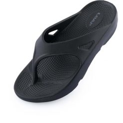 Damskie klapki Loap Kara czarne. Czarne klapki damskie LOOP, bez wzorów, sportowe, bez obcasa, bez zapięcia. Za 141.99 zł.