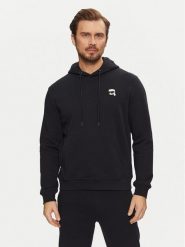 KARL LAGERFELD Bluza 705711 551900 Granatowy Regular Fit. Niebieskie bluzy męskie KARL LAGERFELD, m, bez wzorów, z bawełny, bez ramiączek, bez kaptura. Za 459.99 zł.
