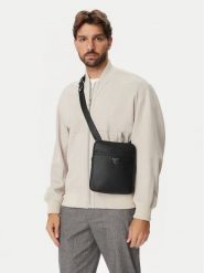 Guess Saszetka HMMISL P6423 Czarny. Czarne saszetki i nerki męskie Guess, ze skóry. Za 291.99 zł.