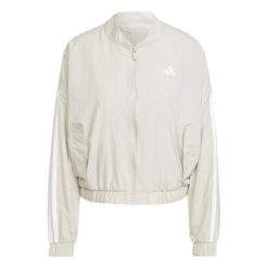 Kurtka damska adidas Essentials 3-stripes. Białe kurtki sportowe damskie Adidas, xl, bez wzorów, z materiału, bez ramiączek, bez kaptura. Za 292.00 zł.