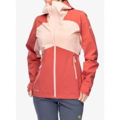 Kurtka przeciwdeszczowa damska Vaude Simony 2,5L Jacket IV. Czerwone kurtki sportowe damskie Vaude, l, bez wzorów, bez ramiączek, bez kaptura, trekkingowe. Za 692.99 zł.