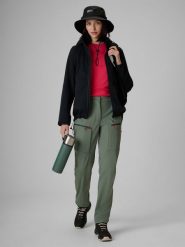 4F Spodnie trekkingowe softshell membrana 8000 damskie - khaki XXL. Brązowe spodnie sportowe damskie 4F, na lato, bez wzorów, z materiału, wizytowe, trekkingowe. Za 399.99 zł.