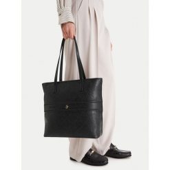 Torebka Beverly Hills Polo Club. Czarne shopperki damskie Beverly Hills Polo Club, bez wzorów, bez dodatków. Za 189.99 zł.