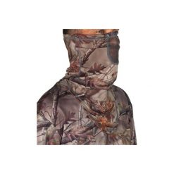 Komin myśliwski 500 CAMO. Brązowe szaliki męskie SOLOGNAC, bez wzorów, z elastanu. Za 39.99 zł.