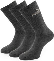 Skarpety Puma Crew Sock 3 szt. Szare 35-38. Szare skarpety męskie Puma, bez wzorów, z bawełny. Za 120.99 zł.